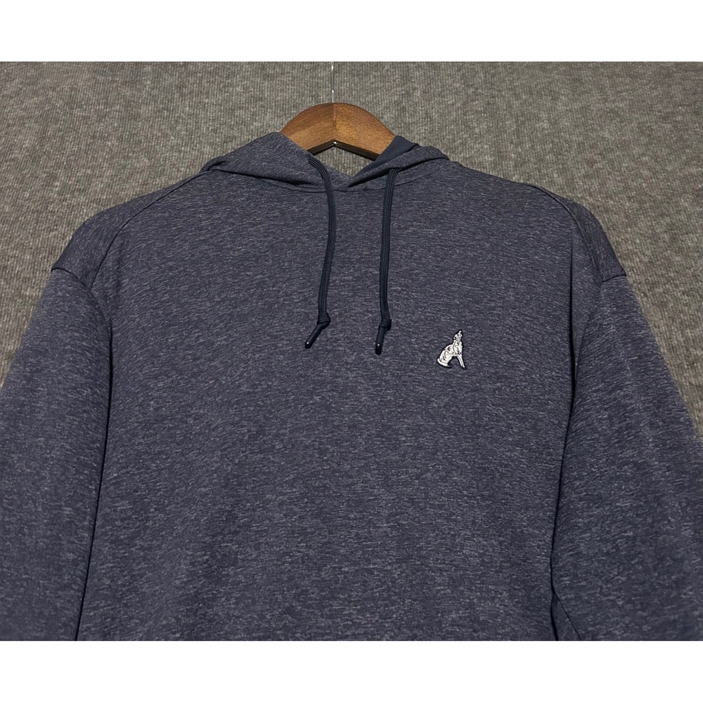 Footjoy hoodie performance pullover blue mens logo golf medium drawstrings